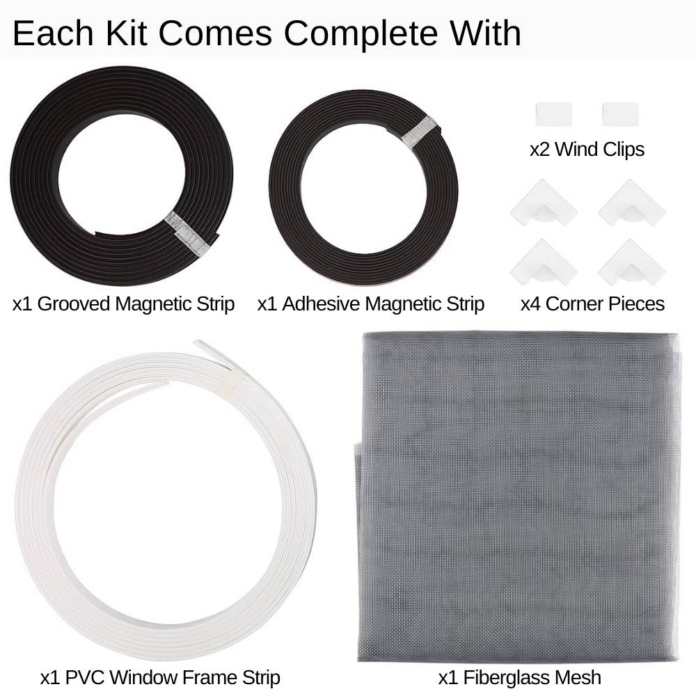 A magnetic window screen fitted to a Singapore window frame
